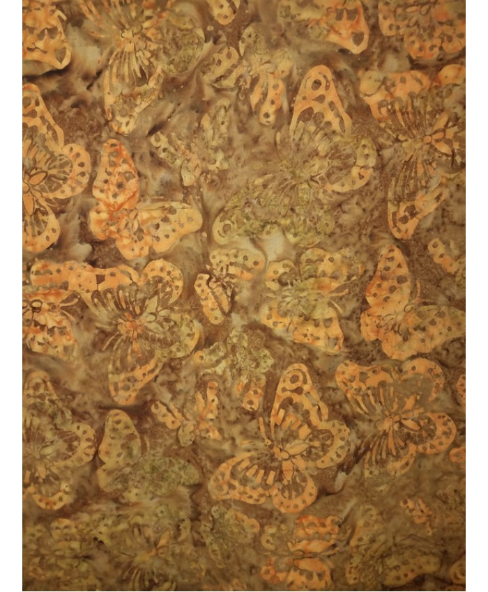 1.38 YD- Butterflies on Brown- REMNANT